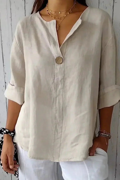 Zamma™ | Relaxed V-Neck Top