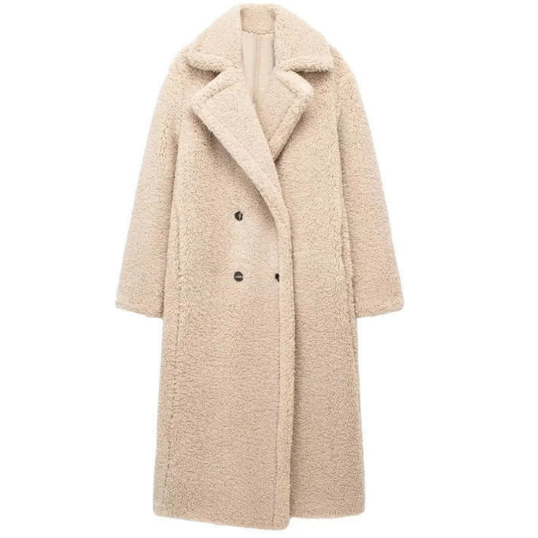 Usiamalim | Women's Long Winter Trench Coat | Warm