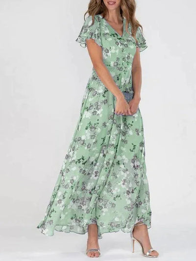 Victoria™ | Elegant Summer Floral Maxi Dress