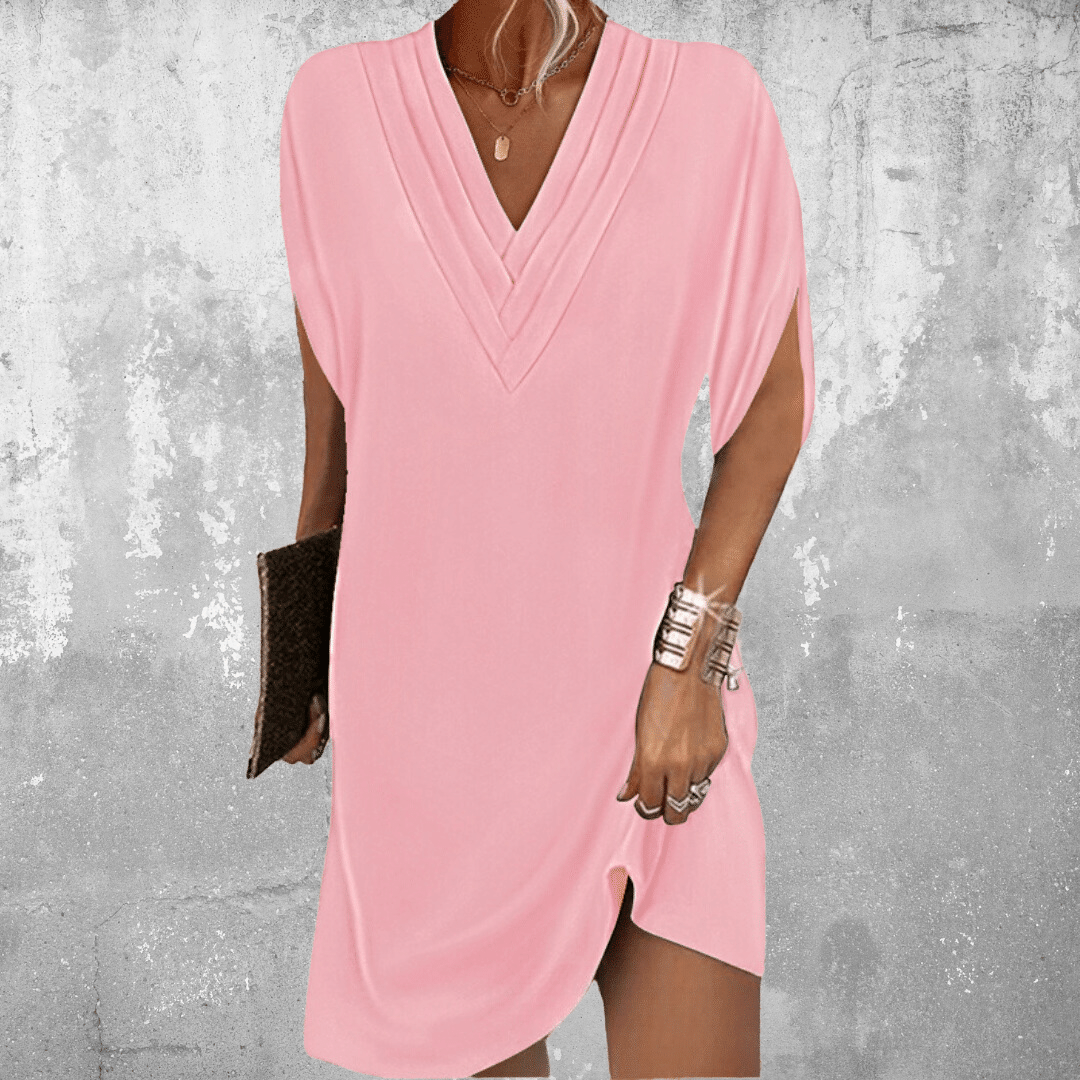 Talia™ | Effortless V-Neck Boho Dress