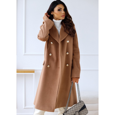 Suraliama | Women's Long Winter Trench Coat | Warm