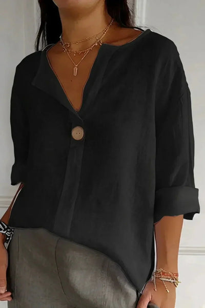 Zamma™ | Relaxed V-Neck Top