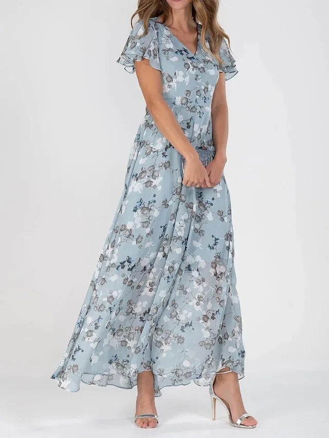 Victoria™ | Elegant Summer Floral Maxi Dress