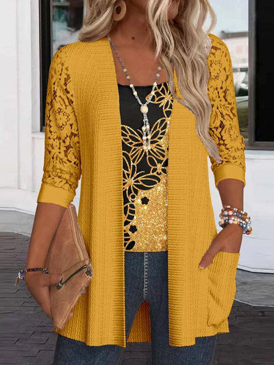 Carly | Lace Butterfly Blouse
