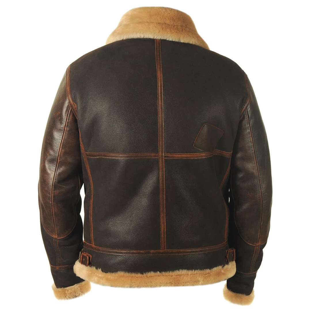 Adrian™ | Vintage Fur-Lined Aviator Jacket