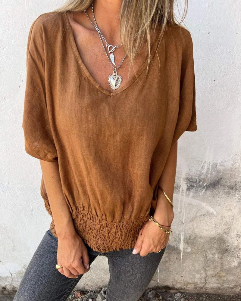 Ramia | Seaside V-Neck Tee