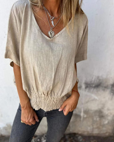 Ramia | Seaside V-Neck Tee