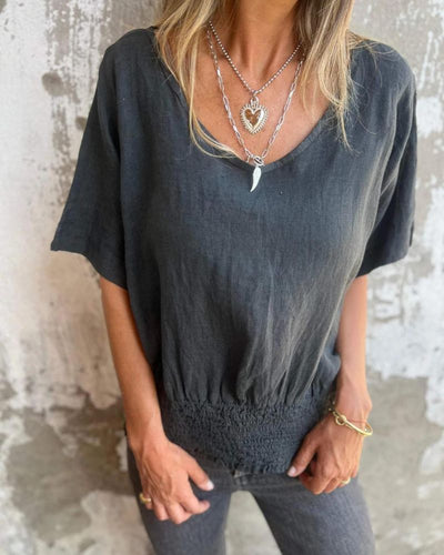 Ramia | Seaside V-Neck Tee
