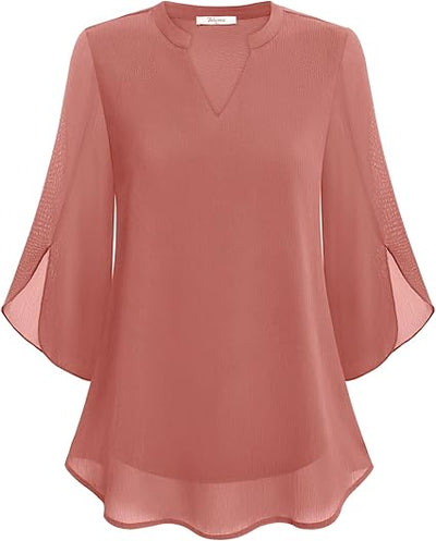 Celeste™ | Graceful Split-Sleeve Blouse