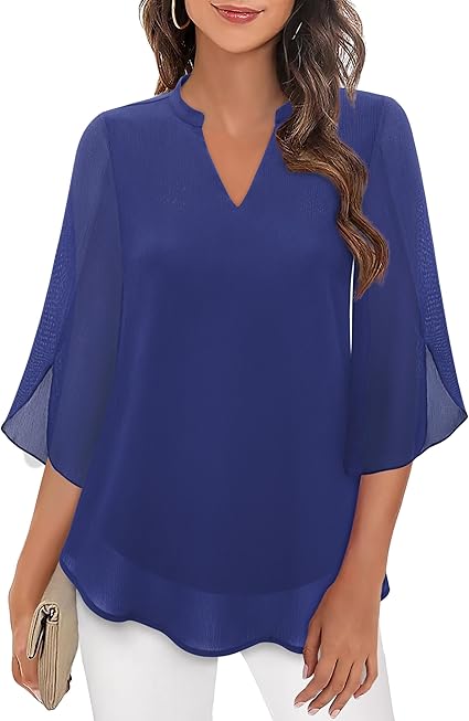 Celeste™ | Graceful Split-Sleeve Blouse