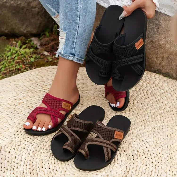 Thea | Mesh Slip-On Sandals