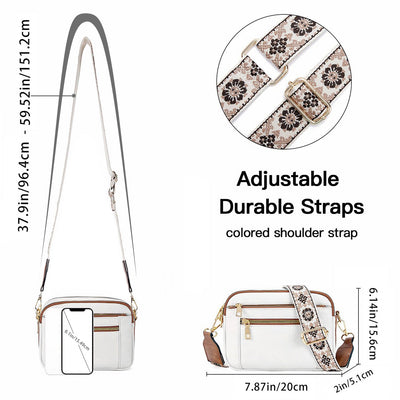 Camille™ | Floral Strap Crossbody Bag