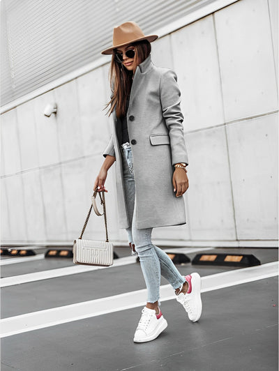 Elysiav | Women's Long Trench Coat | Comfortable