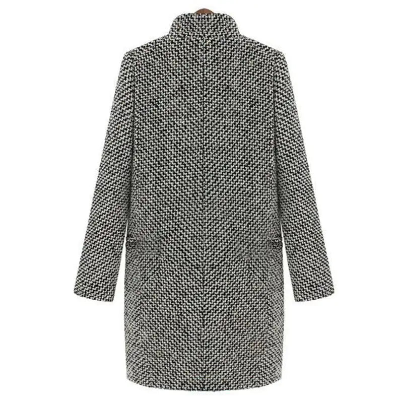 Amelia™ | Elegant Houndstooth Winter Coat