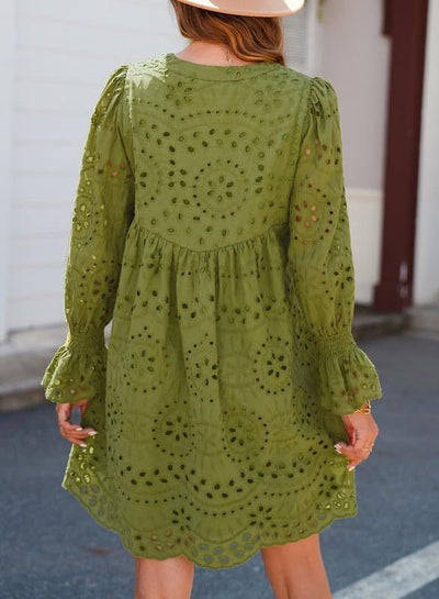 Carmela | Lace Ruffle Midi