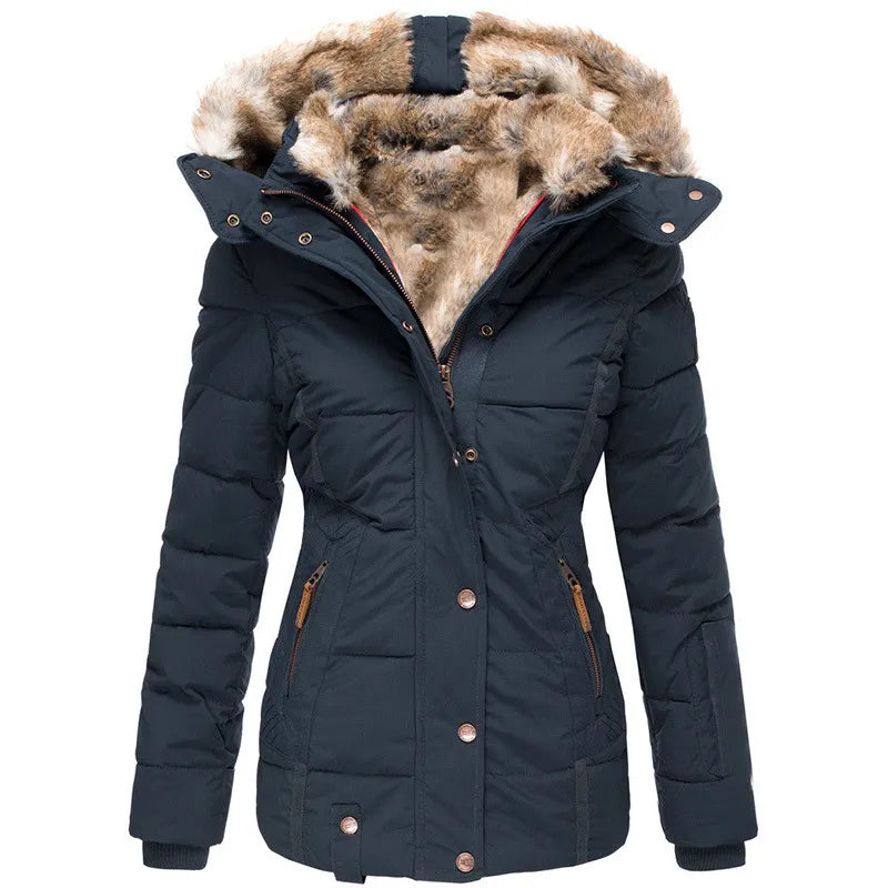 Abigail™ | Elegant Fur-Lined Winter Jacket