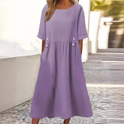 Lilano | Evans Button-Accent Midi Dress