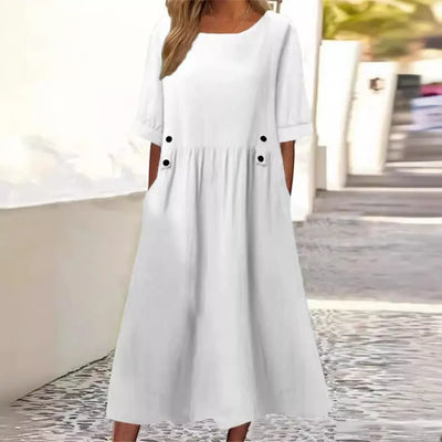 Lilano | Evans Button-Accent Midi Dress