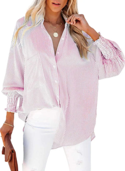 Jillian | Elegant Striped Shirt