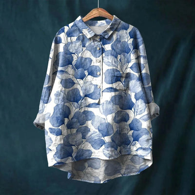 Meja™ | Elegant Long Sleeve Floral Shirt