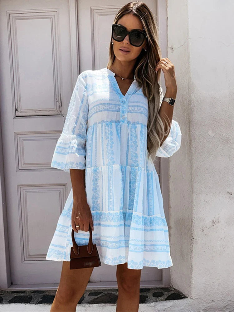 Amelie™ | Elegant Boho Chic Tunic Dress