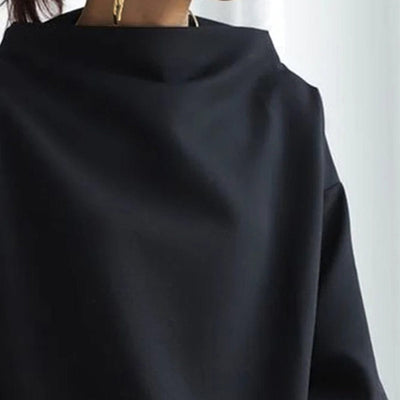 Eliana™ | Elegant Loose-Fit Turtleneck Blouse