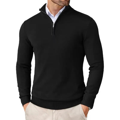 Aron™ | Men's Zip-Up Turtleneck Sweater