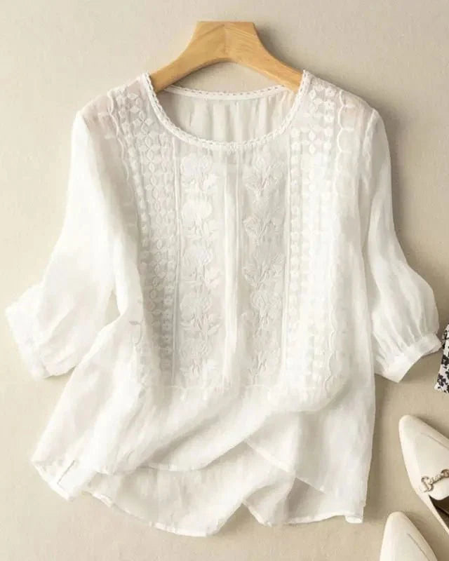 Cristine | Delicate Cotton Blouse