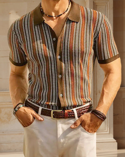 Alexander Herringbone Polo Shirt