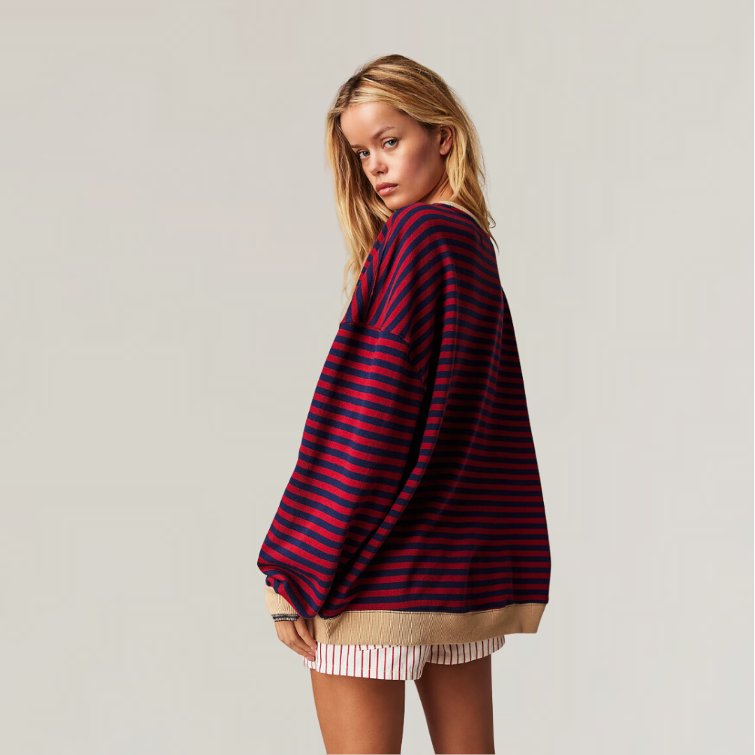 Margot™ | Stylish Oversized Striped Sweater