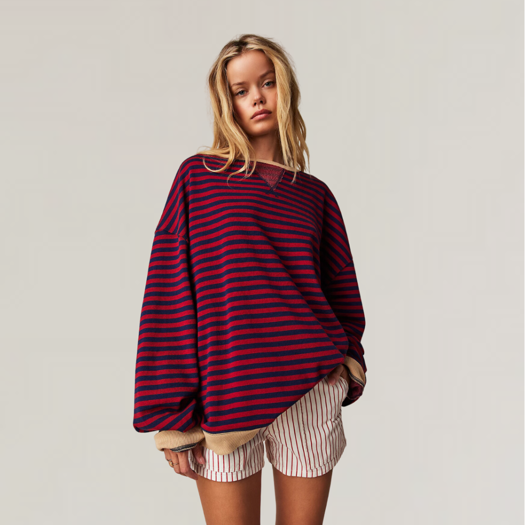 Margot™ | Stylish Oversized Striped Sweater