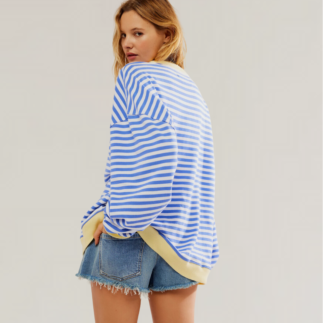 Margot™ | Stylish Oversized Striped Sweater