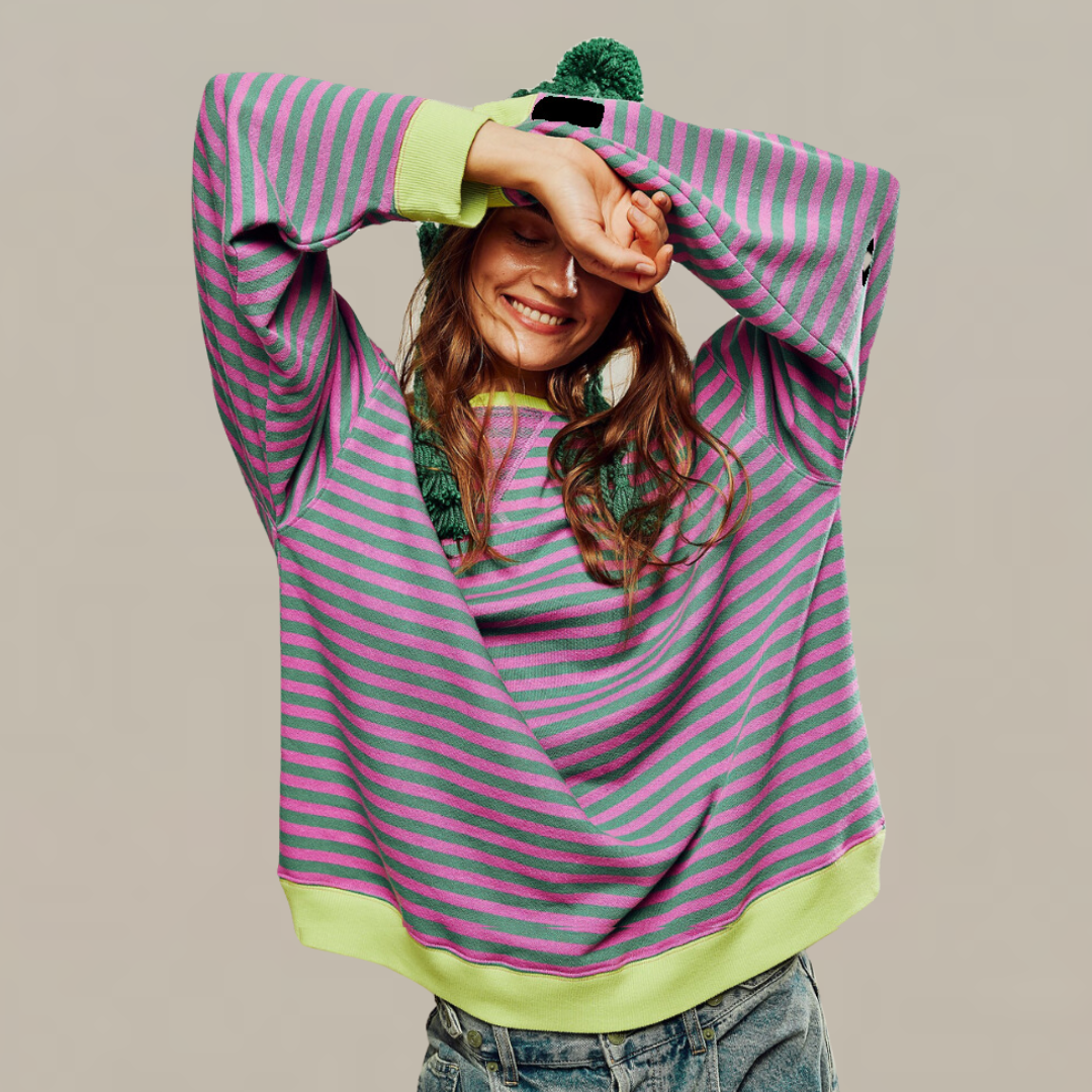 Margot™ | Stylish Oversized Striped Sweater