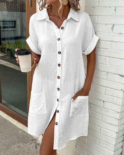 Melina™ | Effortless Button-Down Shirt Dress