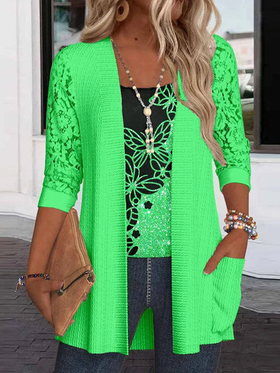 Carly | Lace Butterfly Blouse