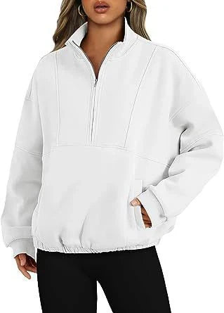 Chloe | Quarter Zip Sweater