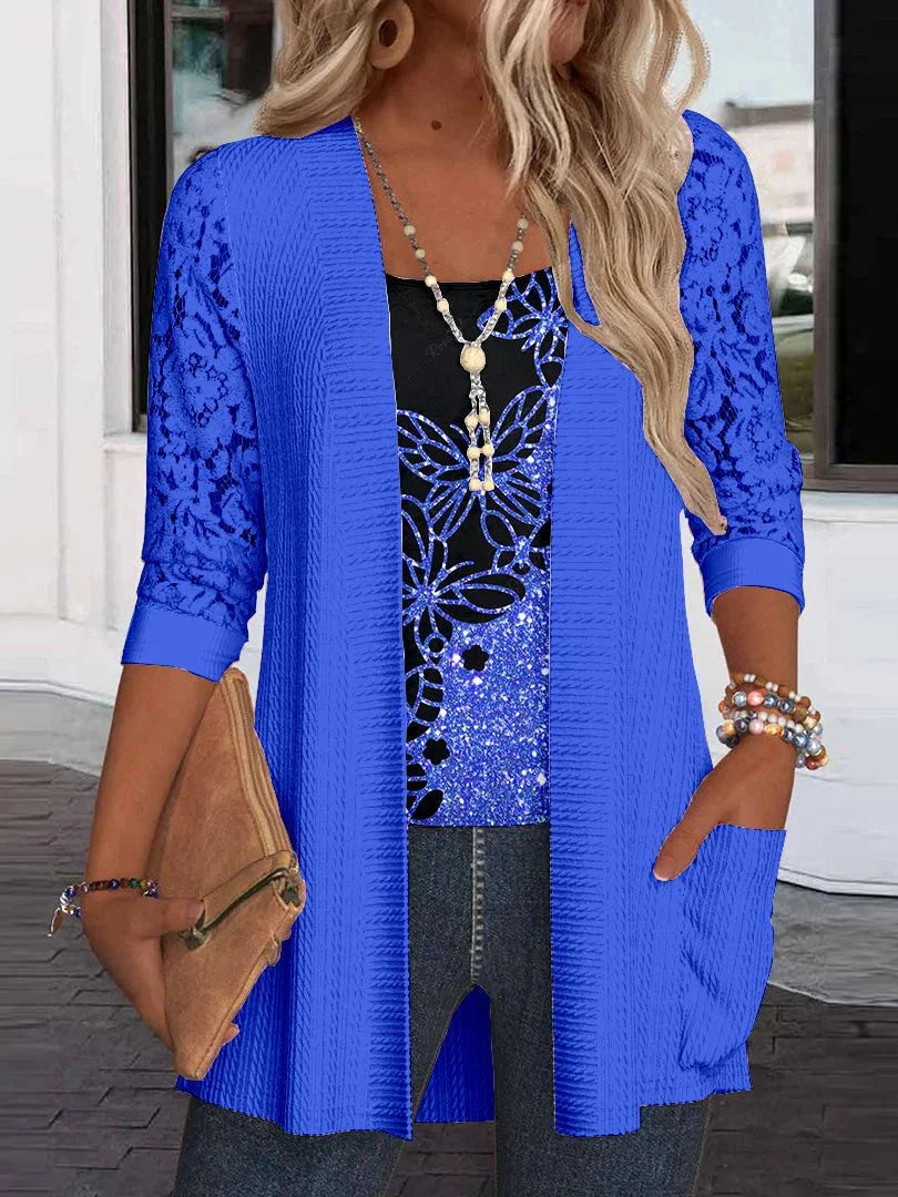 Carly | Lace Butterfly Blouse