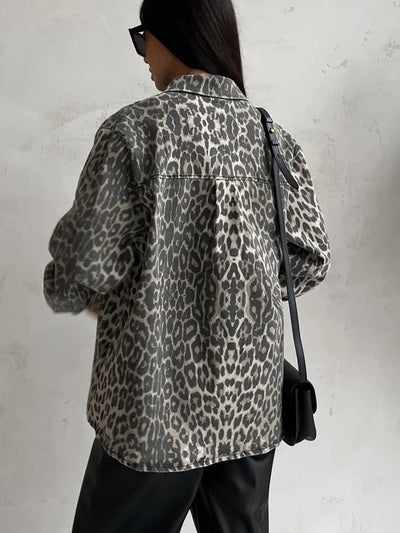 NAOMI | Elegant Leopard Print Jacket