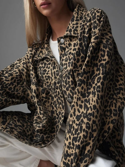 NAOMI | Elegant Leopard Print Jacket