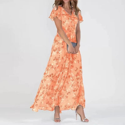 Victoria™ | Elegant Summer Floral Maxi Dress