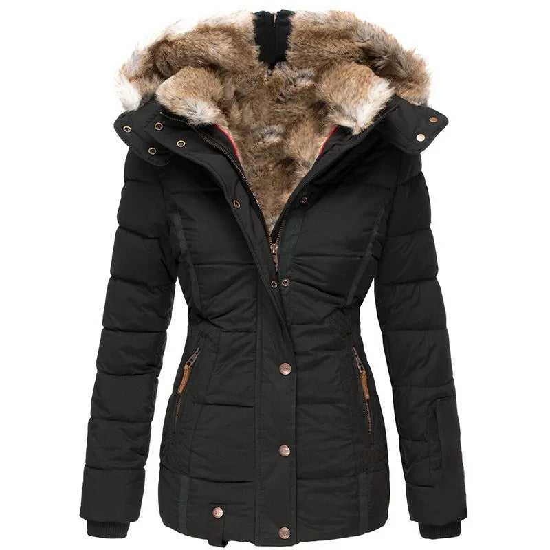 Abigail™ | Elegant Fur-Lined Winter Jacket