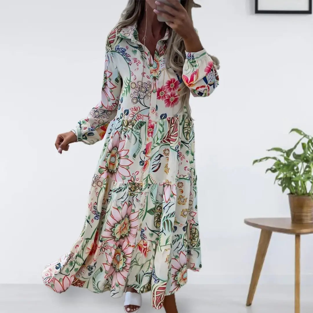 Camillan | Elegant Floral Wrap Dress