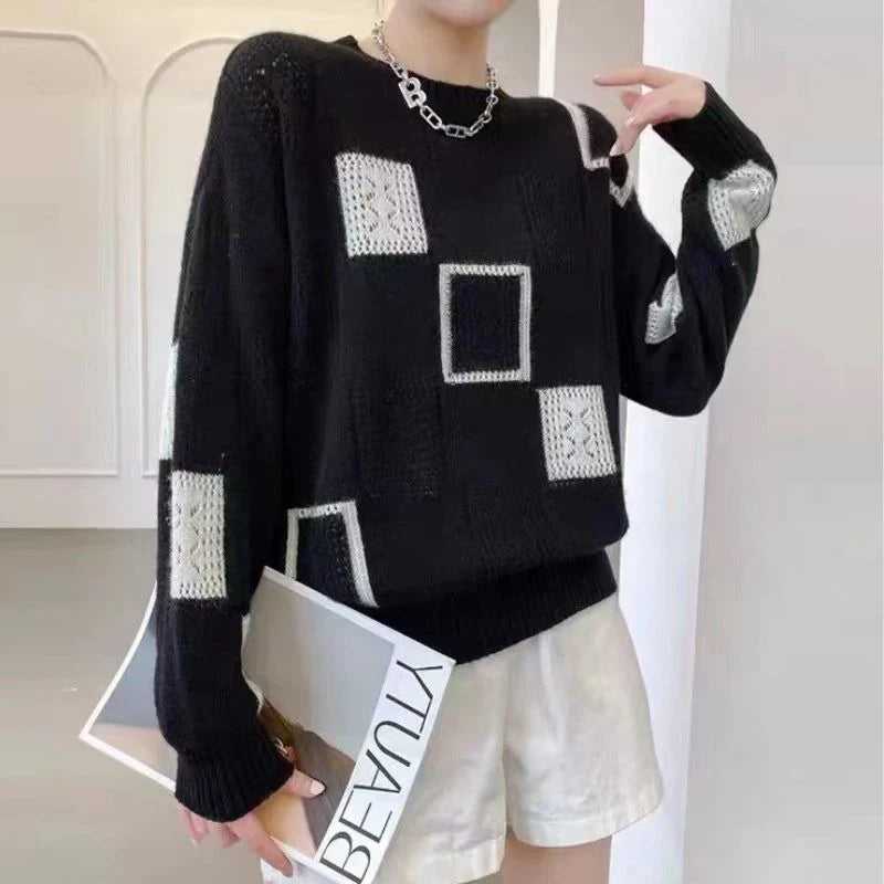 Odessa | Relaxed Geometric Sweater