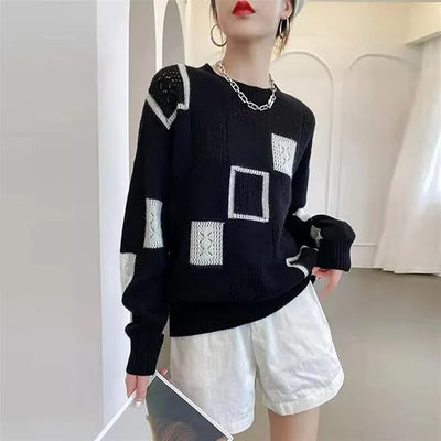 Odessa | Relaxed Geometric Sweater