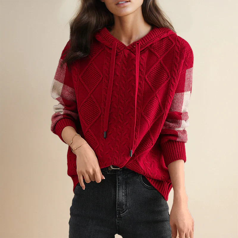 Valerie | Hooded Knit Sweater